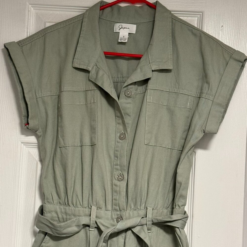 NWOT Japna Woman's Utility Jumpsuit in Green, Size S